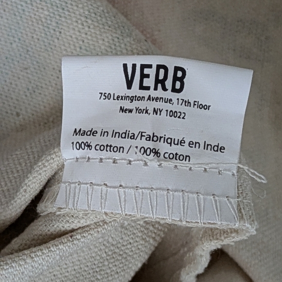 🆕 VERB Products 100% Cotton Canvas Rainbow Multicolored Tote Shoulder Bag - Picture 10 of 10